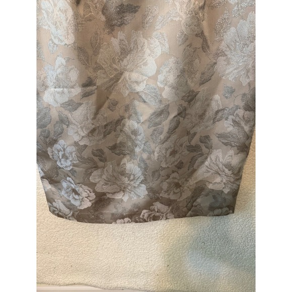 Cachet Dress & Jacket Set Women 12 Champagne Silver Metallic Formal Wedding - Picture 6 of 16